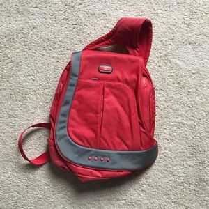 Tumi Red Sling Backpack